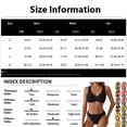 thumbnail image 4 of Women's Bikini Set Fashion Solid Color Two Piece Sexy Swimsuit with Removable Bra Pads No Underwire for Beach Vacation,Hot Pink,S, 4 of 8