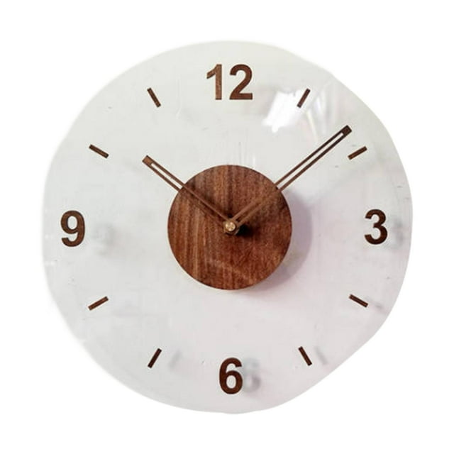 Reloj de pared Creatividad Regalo de inauguración de la casa Decoración del hogar Decoración colgante para Número 4 marrón