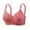 Red, variant on HOMBOM Full-Figure Bras for Women Unlined Comfort Soft Cup Brassiere Comfort Pink Wireless Bras 46D