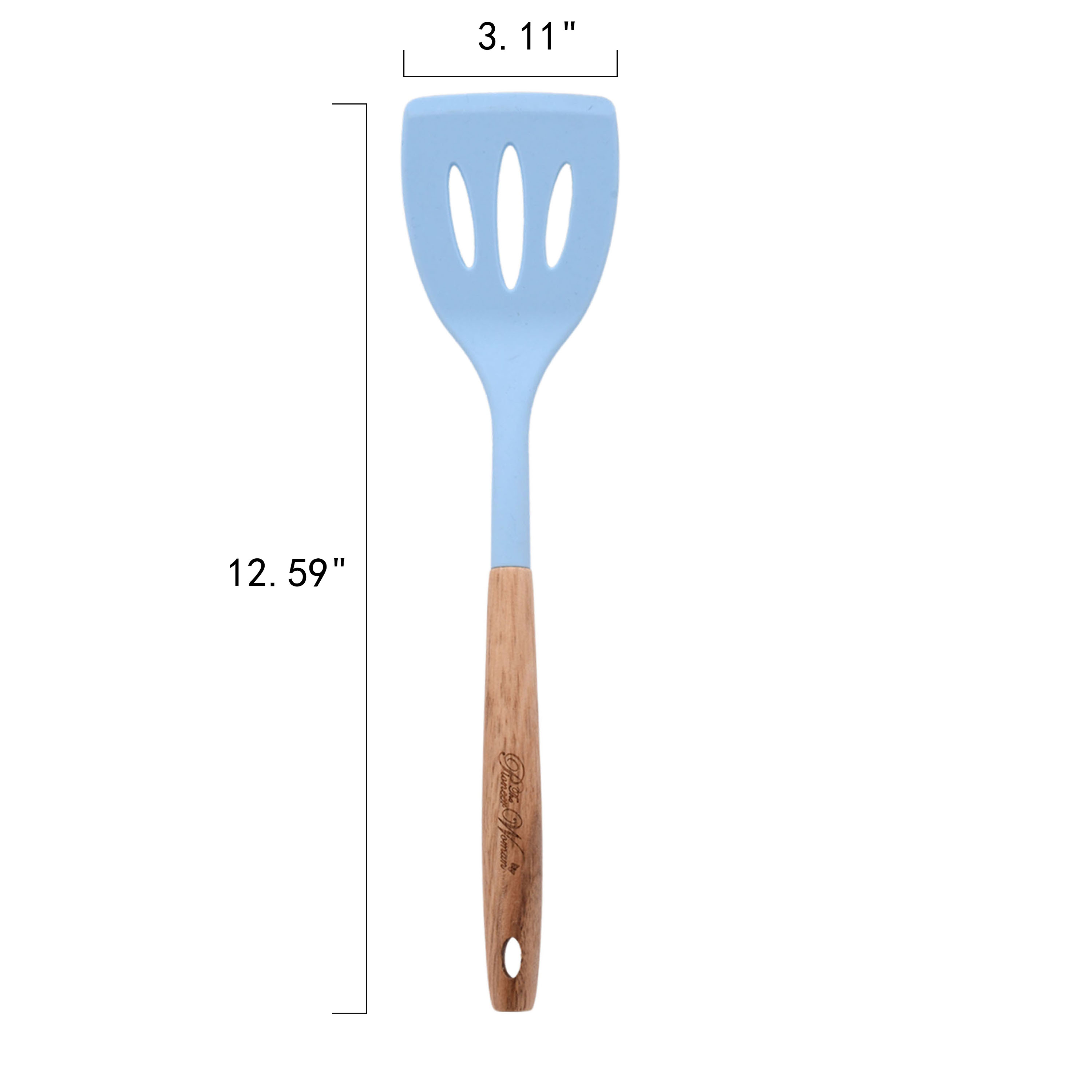 The Pioneer Woman 10-Piece Silicone-Tipped Utensil Set, Blue photo 3