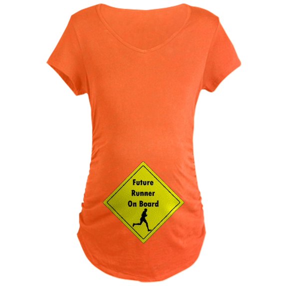 CafePress - Future Runner Maternity Dark T Shirt - Maternity Dark T-Shirt