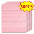 thumbnail image 1 of 20/30/40//50pcs 3D Wall Tile Sticker, Foam Brick Self-Adhesive Anti-Collision Sticker,, 1 of 5