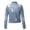 Light blue, variant on Womens Denim Jacket Jean Jacket Casual Fashion Coat Bead Outwear Overcoat Clothes