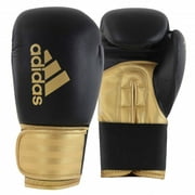 Adidas Hybrid 100 Boxing Gloves - For Boxing, Kickboxing, Training, and Bag - For Women & Men- 16oz, Black/Gold