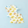 thumbnail image 2 of Ensemble de Pyjamas pour Fillettes, Col Rond, Confort Doux, Mode, Taille 12-18 Mois, Vêtements pour Enfants, 2 of 7