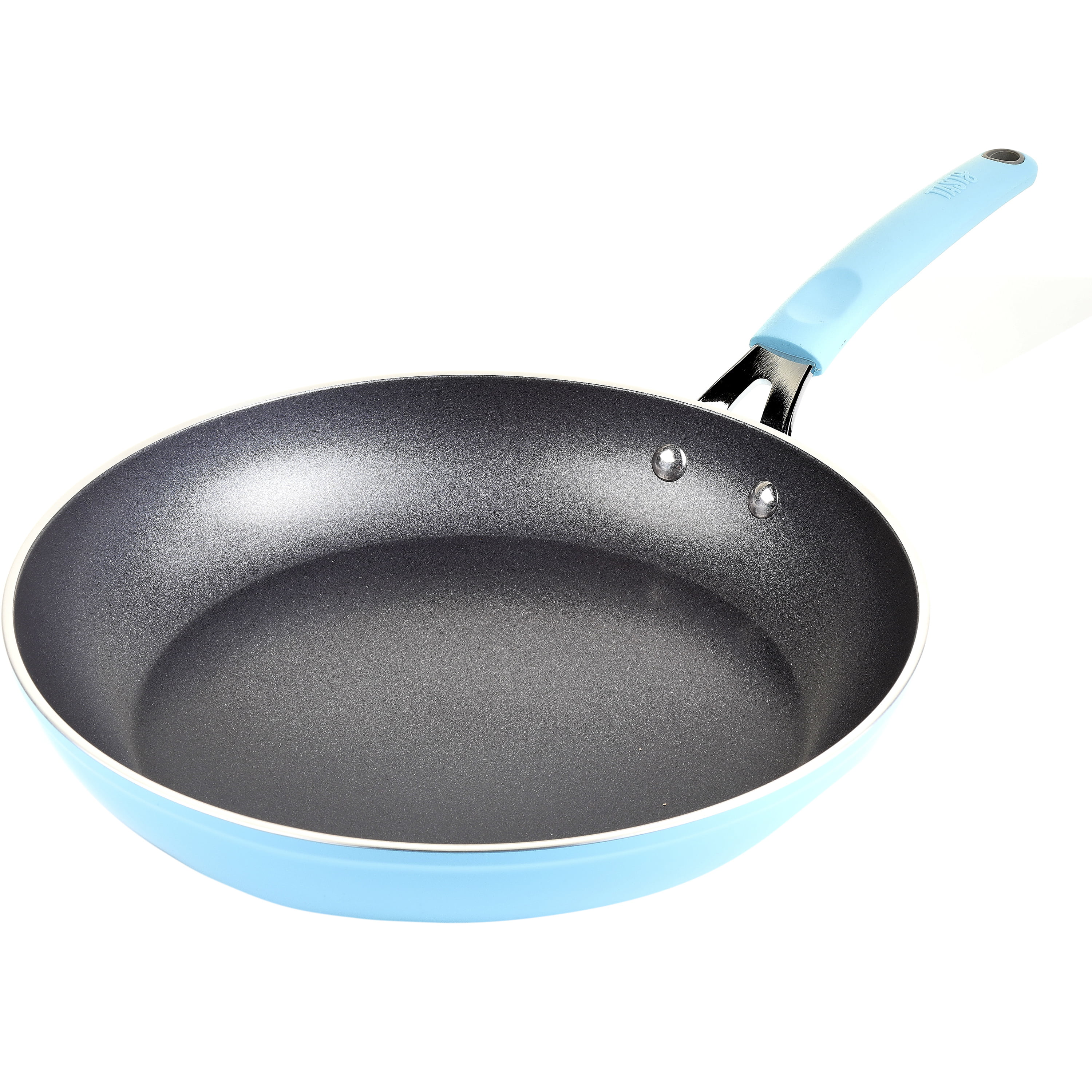11 Nonstick Frying Pan with Lid - 11 inch Nonstick Skillets with USA Blue Gradient Granite Derived Coating, Heat-resisted Silicon Handle, PFOA