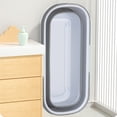 thumbnail image 2 of Tina de lavado rectangular Lavabo de plástico plegable Suministros de limpieza para el hogar, 2 of 9