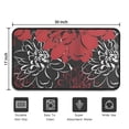 thumbnail image 5 of Red and Black Pioneer Flower Pattern Door Rugs,Washable Non Slip Door Mats Indoor,Decorative Door Mats,Entry Mat Indoor for Entrance,Bedroom,Kitchen,Bathroom,30"x17", 5 of 6