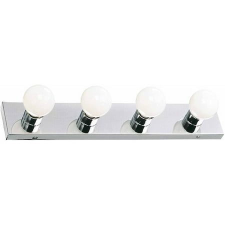 Design House 500892 The Village 4-Light Vanity, Polished Chrome Finish