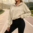thumbnail image 7 of cocolona Womens Cropped Workout Hoodies Casual Long Sleeve Pullover Hooded Fall Sweatshirts Tops, 7 of 7