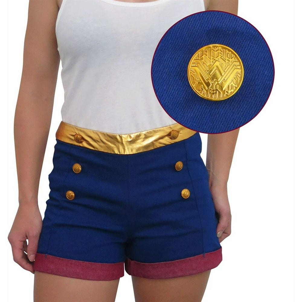 Wonder Woman - Wonder Woman High Waisted Costume Shorts-Women's 2XLarge