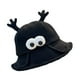 thumbnail image 1 of Divertido sombrero de pescador con ojos grandes, práctico gorro de playa, cómodo, adorable para el verano Negro, 1 of 8