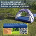 thumbnail image 4 of TOMSHOO Picnic mat,Inflatable Pad With Pump 5 Inch Waterproof Pad Thick Pump 4 In Thick Portable Air Thick Mat 4 In Air Pad Mat Air Built-in Pump Tent Picnic Mat Inflatable With Buzhi Pad Inflatable, 4 of 7