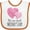 White and Orange, variant on Inktastic It's Our First Mother's Day Cute Hugging Hearts Boys or Girls Baby Bib