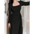 thumbnail image 4 of Robes de Soirée Élégantes pour Femmes 2023 Robe Longue Décontractée à Manches Bouffantes pour le Printemps et le Bal Mode Coréenne Robe de Soirée pour Femmes, 4 of 5