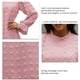 thumbnail image 4 of Vestido De Manga Larga Con Cuello Redondo, Vestido De Manga Larga Abullonada De Gasa Cómodo Orillo Fibroso Cuello Redondo Estampado De Puntos Para Club Para Vacaciones Para Dama ANGGREK No, 4 of 6