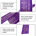 thumbnail image 3 of Star Ribbon for Birthday, Wedding, Christmas, for Craft Packing, Gift Wrapping, DIY Craft, 2.5CM x48 Yardpurple, 3 of 5