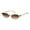 Champagne/Gradient Tea, variant on FEISEDY Retro Oval Cat Eye Sunglasses for Women 90s Narrow Lightweight Shades Y2k Trendy Sunnies B0257