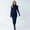 Dark Blue, variant on Jumpsuits For Women Long Sleeve Romper Full Body Suit Women Workout Jumpsuits For Women Unitard For Women Custom Women'S Short Sleeved Round Neck Jumpsuit Fitted Jumpsuits For Women