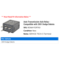 thumbnail image 2 of Auto Transmission Axle Relay - Compatible with 2001 Dodge Dakota, 2 of 2