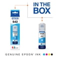 thumbnail image 2 of Tinta Epson EcoTank 542 cian, 70 ml (paquete de 2) para ET-5150, 2 of 7