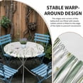 thumbnail image 2 of Green Botanical Floral Round Tablecloth for 45-54 Inch Tables, Fitted Table Cover with Elastic Edge, Spring Summer Rustic Waterproof Outdoor Table Cloth Protector for Patio Garden Dinner Picnic, 2 of 9