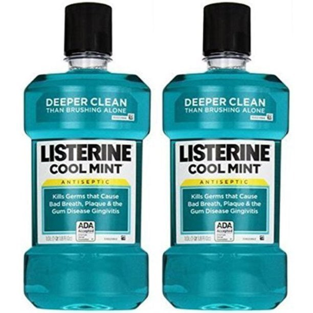 Listerine Antiseptic Mouthwash, Cool Mint 33.8 oz