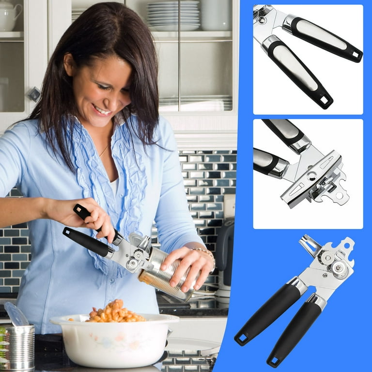 Vikakiooze Stainless Steel Powerful Can Opener Can Knife Hardware Head PP  Handle Can Opener