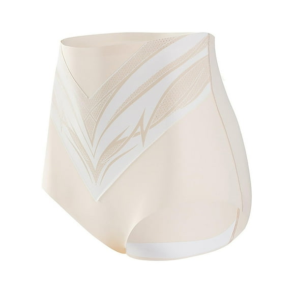 Prolriy Cotton Underwear for Women Tourmaline Titanium Fiber Shaping Shorts Tummy Briefs Tummy Shaping Shorts Titanium Fiber Shaping Shorts Womens Underwear Panties for Women Beige L