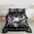 thumbnail image 2 of Castle Fairy Gothic Skull Full Size Comforter Sets,Vintage Rose Bedding Sets, 2 of 8
