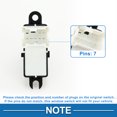thumbnail image 4 of Unique Bargains Power Window Switch No.25411ZQ01A Rear Passenger Side Window Control Switch for Nissan Armada 2007-2015 Black, 4 of 7
