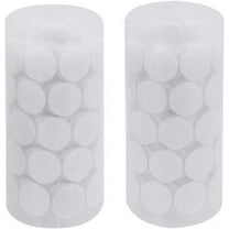 LYTIVAGEN 500 Pcs Self Adhesive Dots Tapes Sticky Back Coins Dots with Hook and Loop Velcro Round Pads for Home Office School (White)