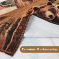 thumbnail image 4 of Alishomtll Kitchen Curtains Farmhouse Rustic Country Bear Moose Deer Window Tiers Curtain 36 Inches,Rod Pocket, 4 of 9