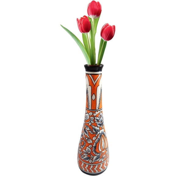 India Meets India Handicraft Ceramic Flower Pots Ceramic Planter Plant Pots Indoor Outdoor Planter, Best Gifting, Made by Awarded Indian Artisans