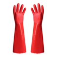 thumbnail image 1 of Guantes de felpa todo en uno de 39 cm, color rosa, de una sola pieza, resistentes al agua, cálidos, para lavar platos, de goma, para limpieza de cocina, duraderos y todo en uno, 1 of 5