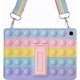 thumbnail image 1 of Funda Pop it para tableta Lenovo Tab M8 TB-8505F / TB-8705F para niños, funda de silicona con burbujas arcoíris Fidget Poppet Push con soporte y cordón para niños, 1 of 5