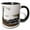 Black/White, variant on 3drose, Usa, Minnesota, Itasca State Park, Mississippi Headwaters, 11oz Two-tone Black Mug