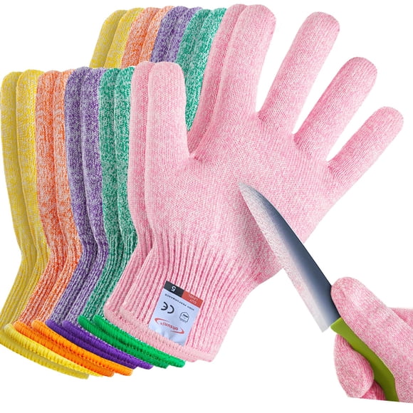 Guantes de corte ohsuni resistentes a cortes aptos para uso alimentario, 5 pares