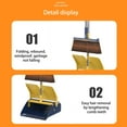 thumbnail image 4 of Broom and Dustpan Set for Home,Dust pan with Broom Combo Set,Brooms Dustpan Set, Brooms and Dustpan Combo for Office, Stand Up Brooms and Dustpan, 4 of 9