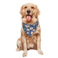 thumbnail image 5 of Uemuo Flower Pattern Dog Bandanas ,Pet Scarf,Cat Bandanas Bibs,Stylish Pet Wear,Triangle Dog Scarf for Medium Dog or Cat, 5 of 6