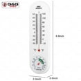 thumbnail image 5 of Q&Q BASICS Outdoor Thermometer, Analog Wall Thermometer for House - Indoor/Outdoor Mount, Ideal for Garden, Greenhouse - Home Humidity Meter, Hygrometer, Fahrenheit, Celsius (3 Pack), 5 of 10