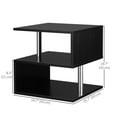 thumbnail image 3 of HOMCOM 3 Tier End Coffee Table Console Stand Organizer Home Décor Black, 3 of 10