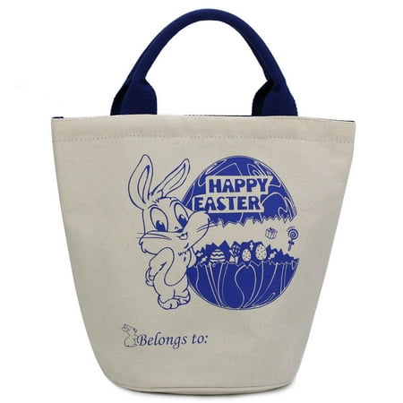 - Cylinder Bunny Bag Easter Bag Dual Layer Canvas Bag With Bunny Design Easter Egg Hunt Basket Carrying Eggs Gifts for Bunny Fans Holding Toys Books School Project Lunch Box-Cylinder Bag-B5