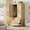 Nature, variant on Armoire Wardrobe Closet with 3 Drawers and 2 Doors, Modern Wooden Wardrobe Cabinets for Hanging Clothes, Tall Standing Bedroom Armoires, Heavy Duty (Modern, Nature)