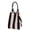 Black, variant on LAVA Mini Knit Tote Women Striped Crochet Bucket Handbag Small Purse Shoulder Bag Vacation Lightweight Beach Bag (Black)
