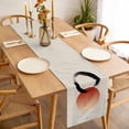 thumbnail image 3 of Table Runner 90 Inches Long for Kitchen Dining, Abstract Art Sun Dresser Scarf Farmhouse, Dining Table Decorations for Wedding/Parties, Modern Art Orange Round Rustic 13 x 90 In, 3 of 8