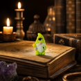 thumbnail image 6 of SLYNSHome Mini Resin Halloween Gnome Figurines,Green Spooky Ghost Dwarf Statues, Tiny Tabletop Decor Ornaments For Indoor Holiday Scene Arrangement, 6 of 7