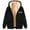 #434-Black, variant on Roncen Women's Christmas Fashion Fleece Hooded Jacket - Long Sleeve Plush Lined Comfort Fit Casual Coat for Holiday Season Warm Winter Stylish Outerwear