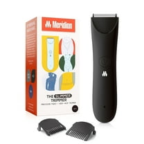 Meridian Slimmer Trimmer Precision Pubic Electric Shaver & Groomer for Men & Women, Onyx