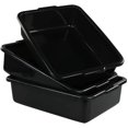 thumbnail image 1 of Qskely 13 L Commercial Plastic Bus Box, Black Bus Tub, Set of 3, 1 of 7